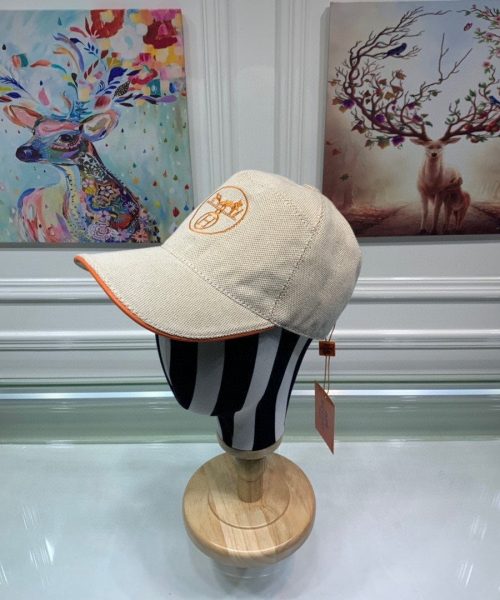 Hermes Davis H Primavera Cap Beige Hermes Cap