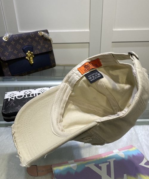 Hermes Davis H Primavera Cap Beige Hermes Cap