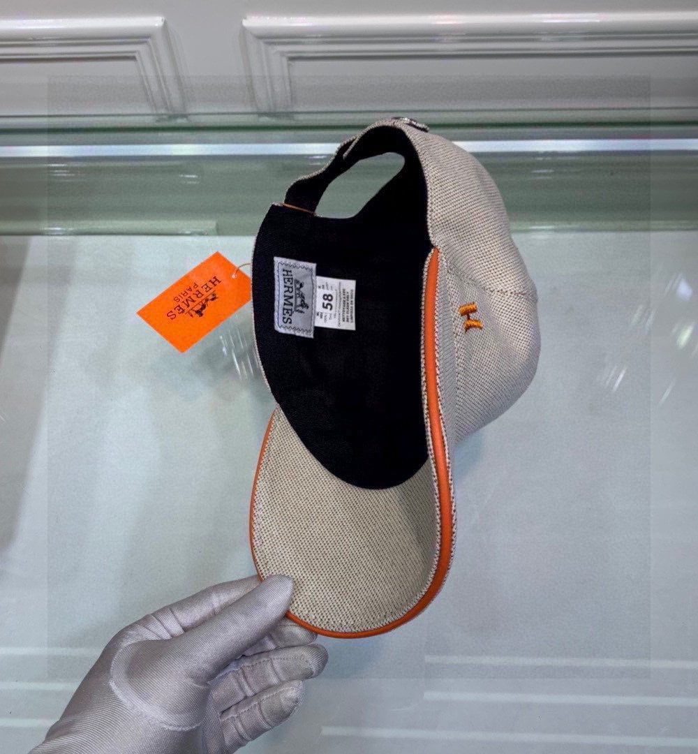 Hermes Davis H Primavera Cap Beige Hermes Cap