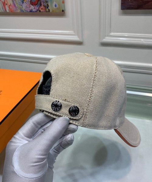 Hermes Davis H Primavera Cap Beige Hermes Cap
