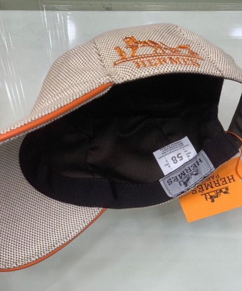 Hermes Davis H Primavera Cap Beige Hermes Cap