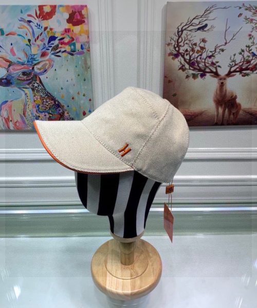 Hermes Davis H Primavera Cap Beige Hermes Cap