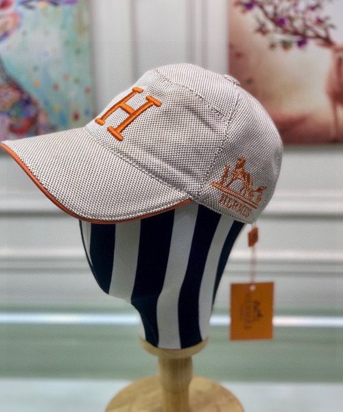 Hermes Davis H Primavera Cap Beige Hermes Cap