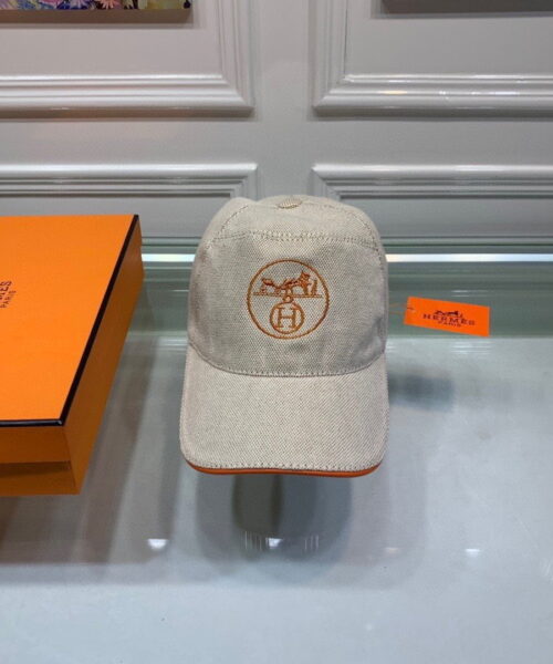 Hermes Davis H Primavera Cap Beige Hermes Cap