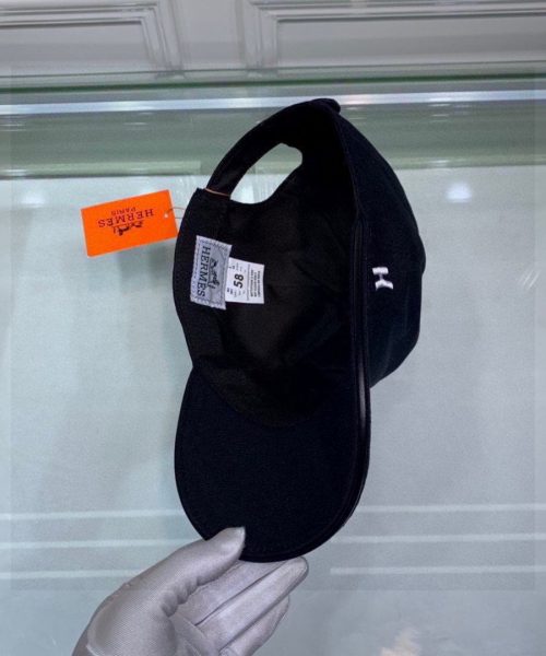 Hermes Davis H Primavera Cap Black Hermes Cap