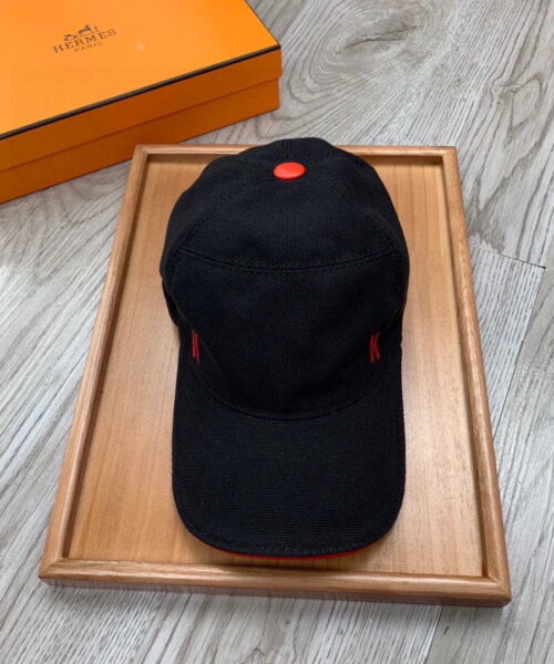 Hermes Davis H Primavera Cap Black Hermes Cap