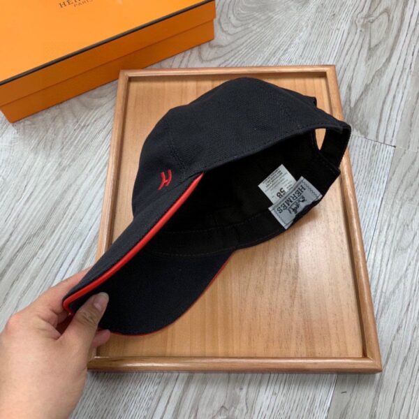 Hermes Davis H Primavera Cap Black Hermes Cap