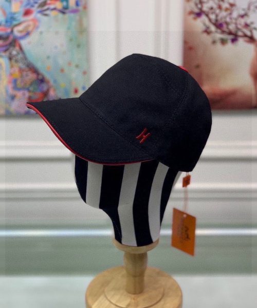 Hermes Davis H Primavera Cap Black Hermes Cap