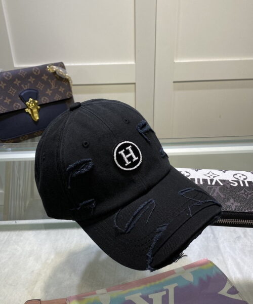 Hermes Davis H Primavera Cap Black Hermes Cap