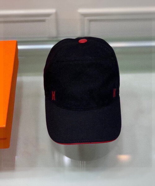 Hermes Davis H Primavera Cap Black Hermes Cap