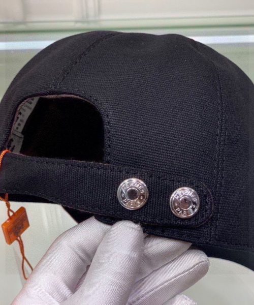 Hermes Davis H Primavera Cap Black Hermes Cap