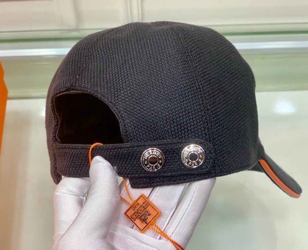 Hermes Davis H Primavera Cap Black Hermes Cap