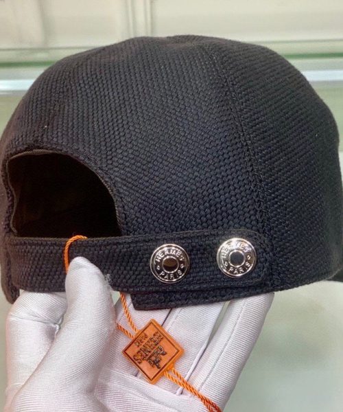 Hermes Davis H Primavera Cap Black Hermes Cap