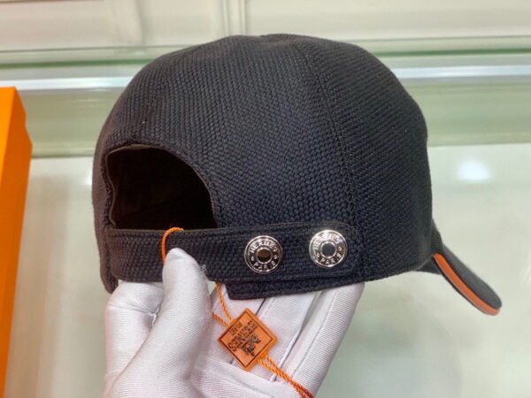 Hermes Davis H Primavera Cap Black Hermes Cap
