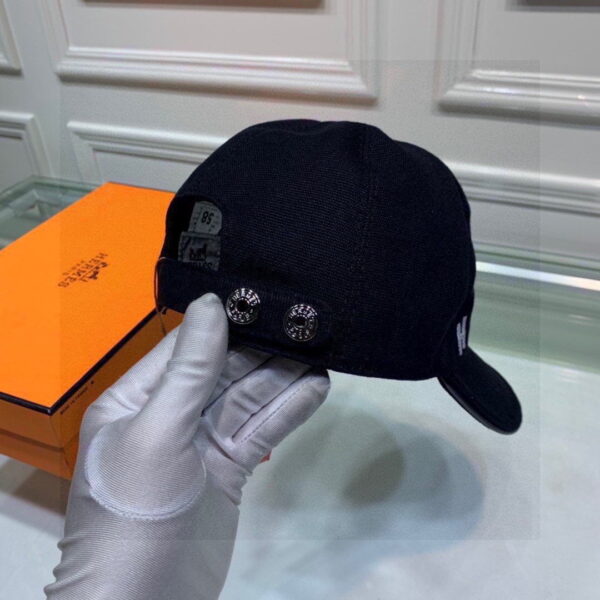 Hermes Davis H Primavera Cap Black Hermes Cap