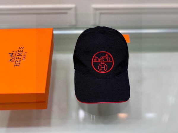 Hermes Davis H Primavera Cap Black Hermes Cap