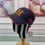 Hermes Davis H Primavera Cap Black Hermes Cap