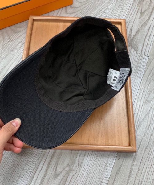 Hermes Davis H Primavera Cap Black Hermes Cap