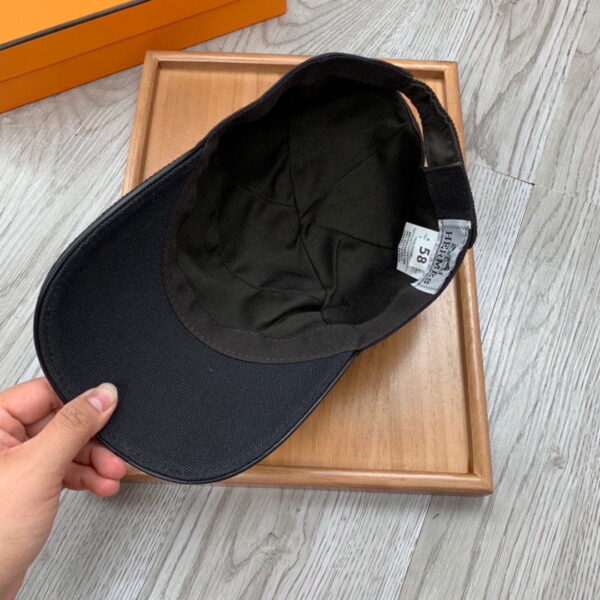 Hermes Davis H Primavera Cap Black Hermes Cap