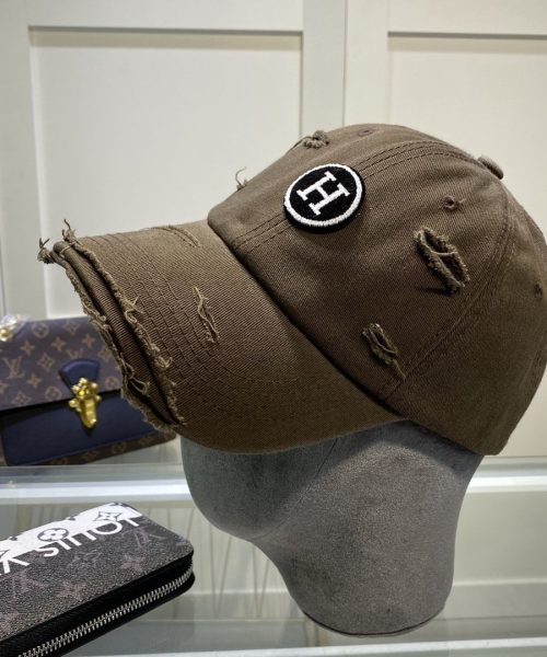 Hermes Davis H Primavera Cap Brown Hermes Cap