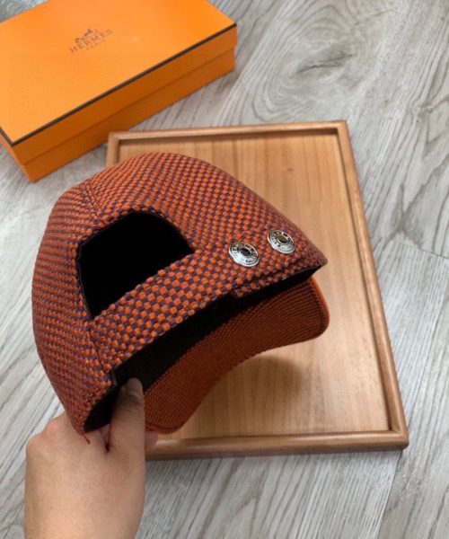 Hermes Davis H Primavera Cap Caro Brown Hermes Cap