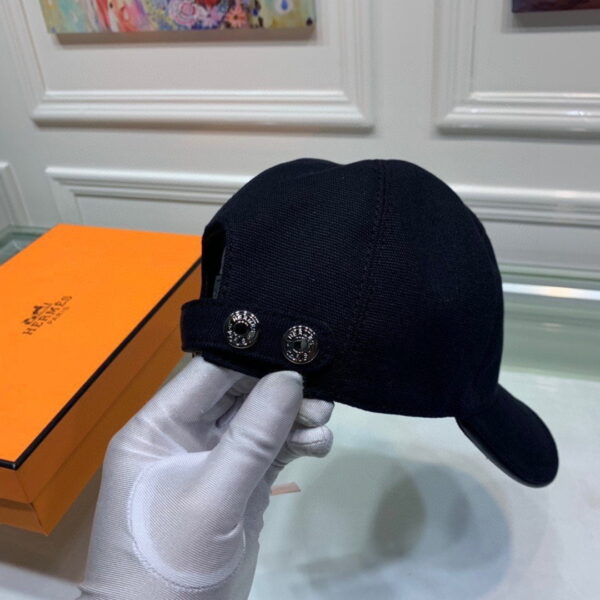 Hermes Davis H Primavera Cap Dark Blue Hermes Cap