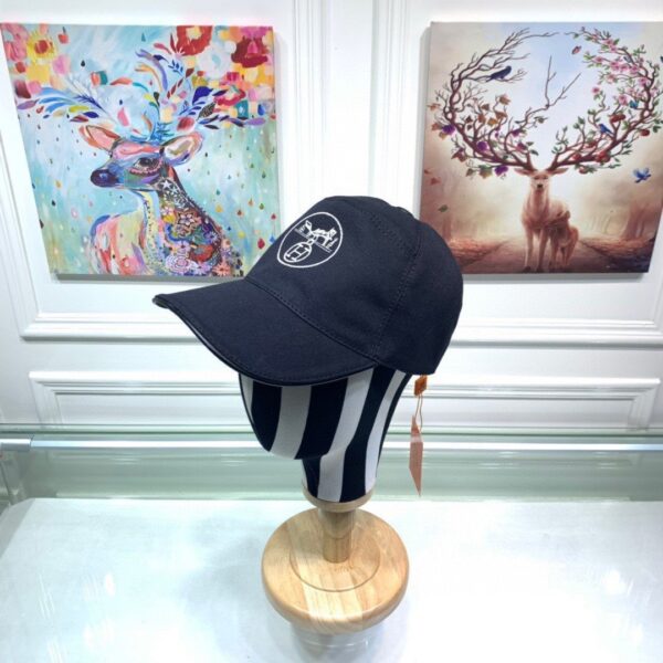 Hermes Davis H Primavera Cap Dark Blue Hermes Cap