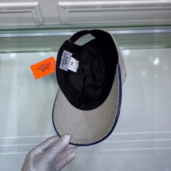 Hermes Davis H Primavera Cap Grey Hermes Cap