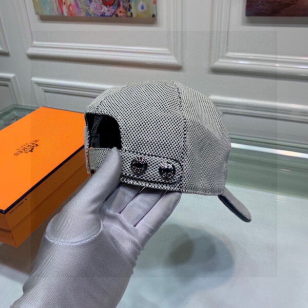 Hermes Davis H Primavera Cap Grey Hermes Cap