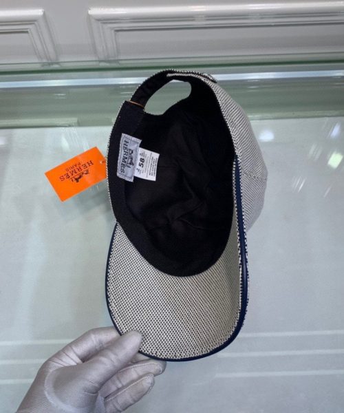 Hermes Davis H Primavera Cap Grey Hermes Cap