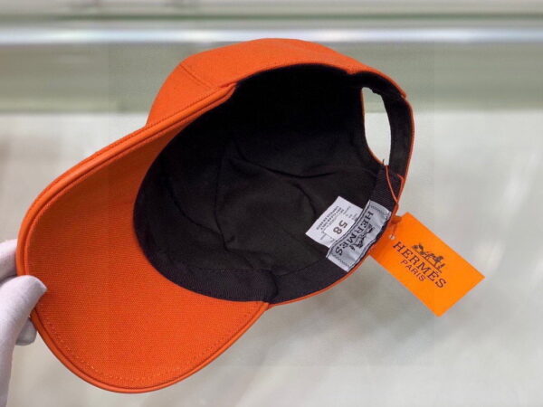 Hermes Davis H Primavera Cap Orange Hermes Cap
