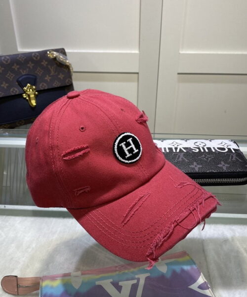 Hermes Davis H Primavera Cap Red Hermes Cap