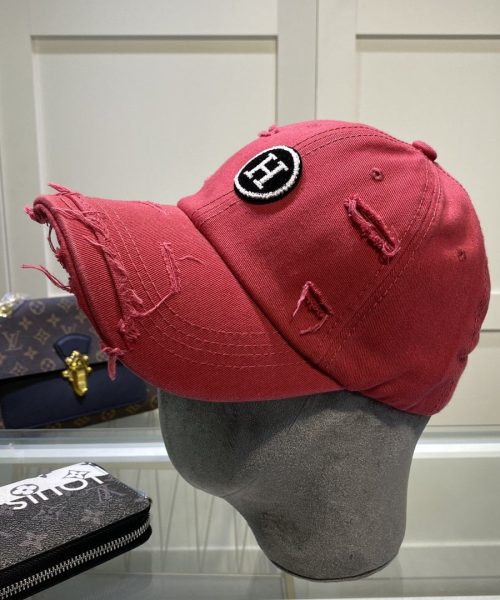 Hermes Davis H Primavera Cap Red Hermes Cap