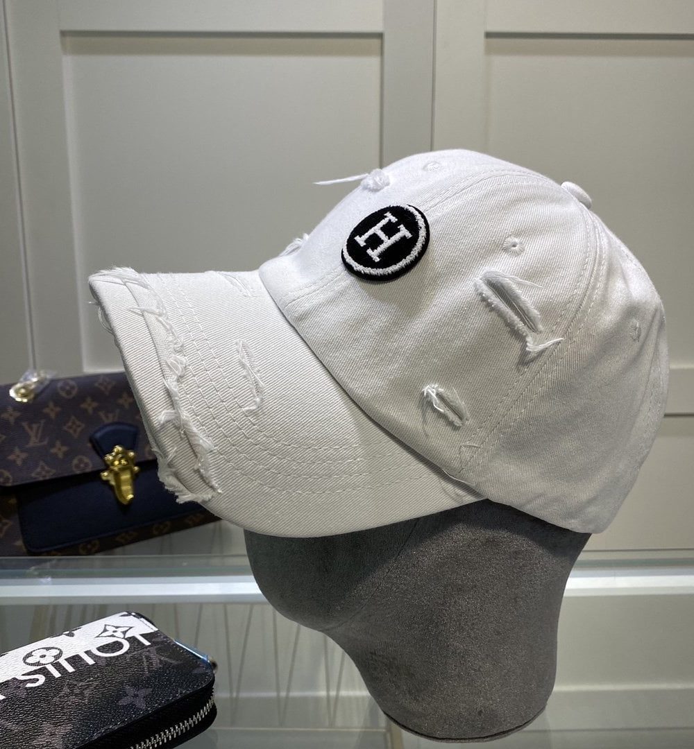 Hermes Davis H Primavera Cap White Hermes Cap