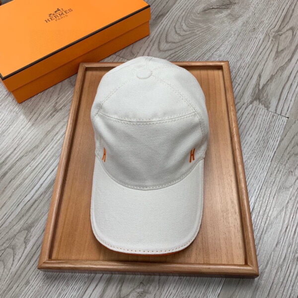 Hermes Davis H Primavera Cap White Hermes Cap