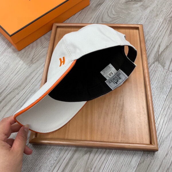Hermes Davis H Primavera Cap White Hermes Cap