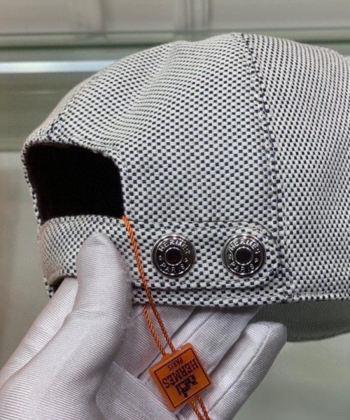 Hermes Davis H Primavera Grey Beige Hermes Cap