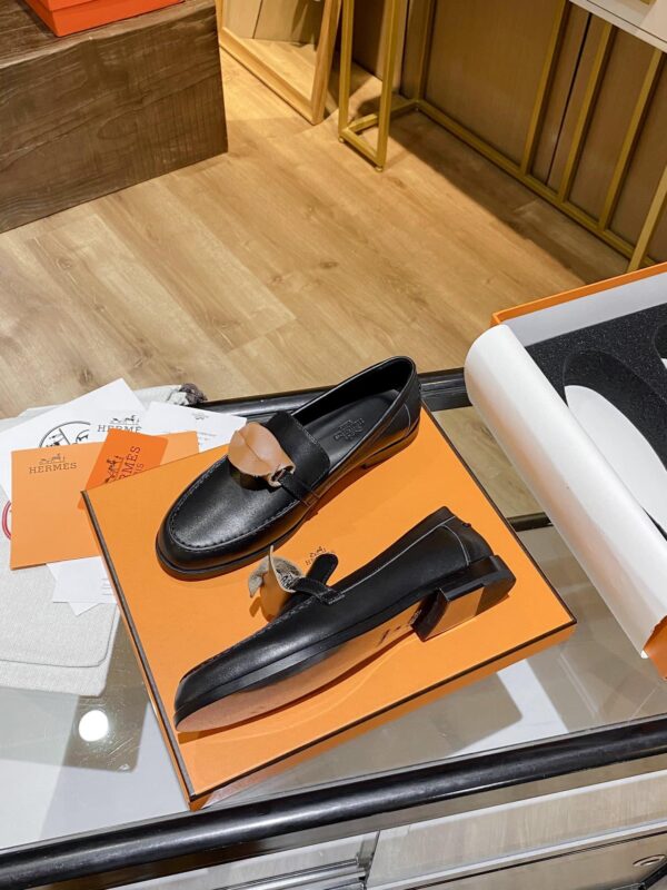 Hermes Destin Loafer Black For Women, Women's Shoes H212114Z 02390