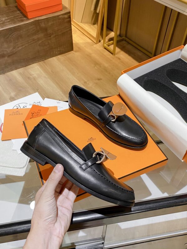 Hermes Destin Loafer Black For Women, Women's Shoes H212114Z 02390