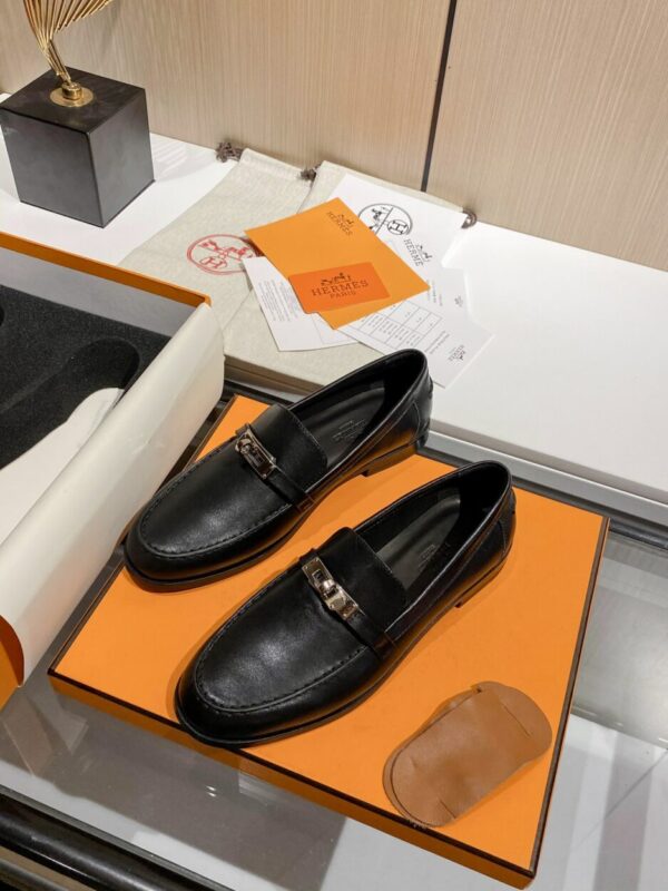 Hermes Destin Loafer Black For Women, Women's Shoes H212114Z 02390