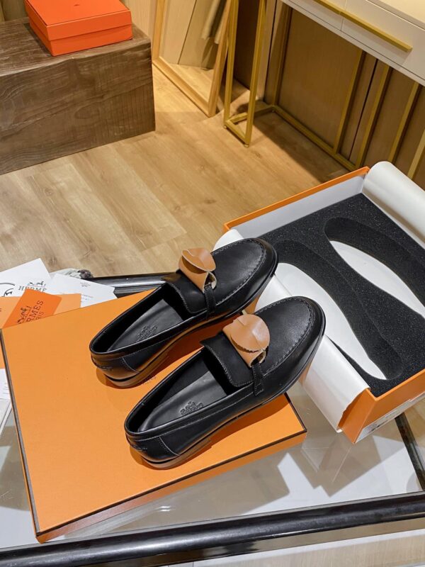 Hermes Destin Loafer Black For Women, Women's Shoes H212114Z 02390