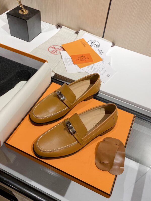Hermes Destin Loafer Brown For Women, Women's Shoes H212114Z