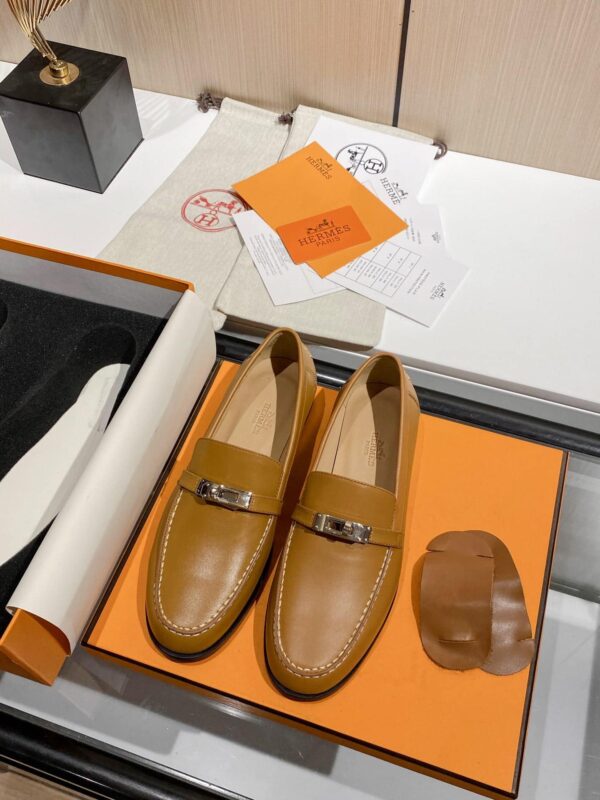 Hermes Destin Loafer Brown For Women, Women's Shoes H212114Z