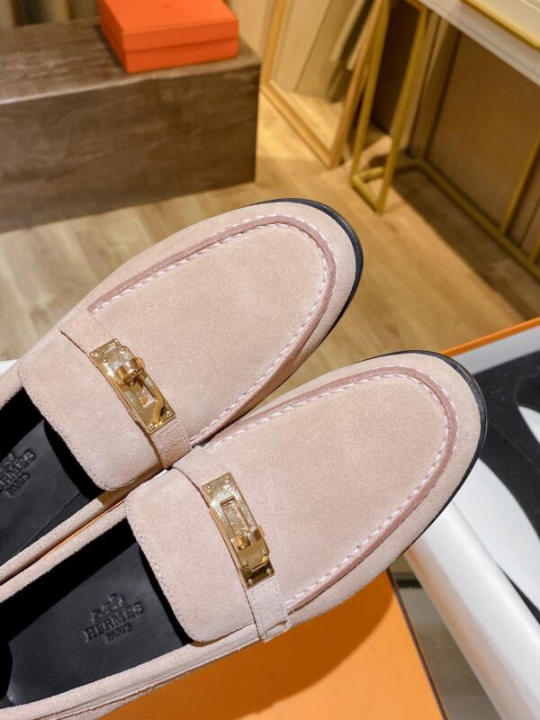 Hermes Destin Loafer Ivory For Women, Women's Shoes H212116Z T8400