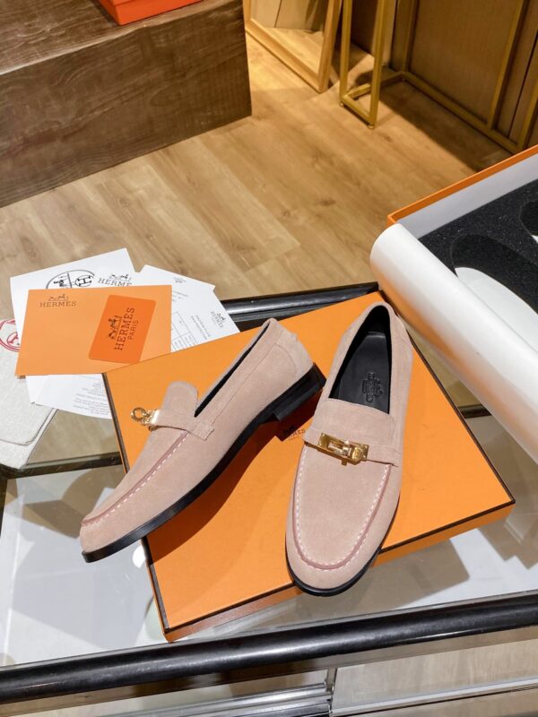 Hermes Destin Loafer Ivory For Women, Women's Shoes H212116Z T8400