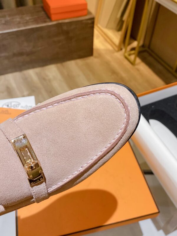 Hermes Destin Loafer Ivory For Women, Women's Shoes H212116Z T8400