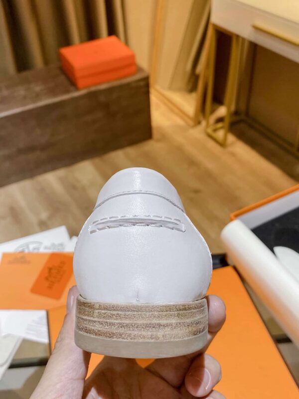 Hermes Destin Loafer White For Women, Women's Shoes H212114Z 90350
