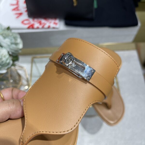Hermes Elixir Neo Sandal Brown For Women, Women's Shoes
