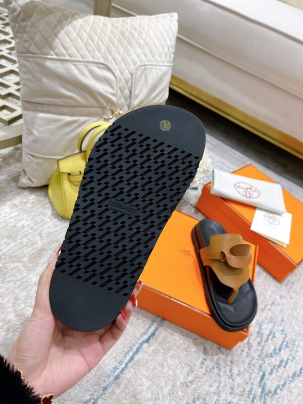 Hermes Elixir Sandal Brown For Women, Women's Shoes