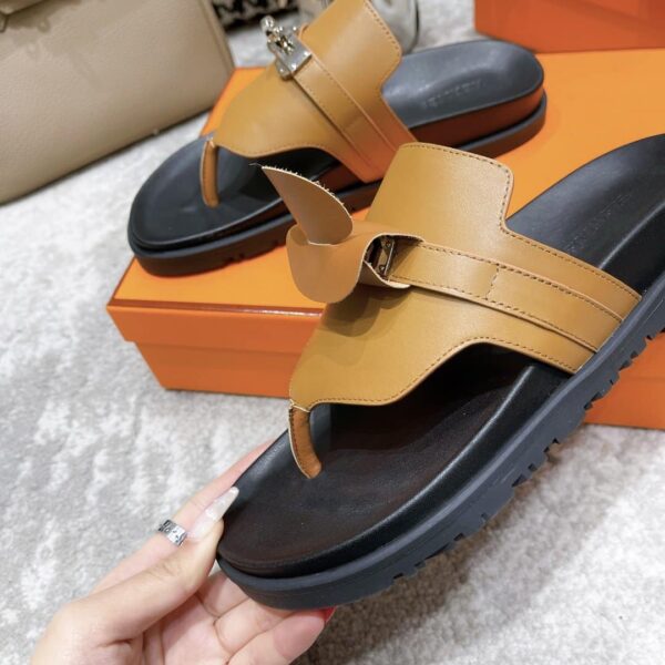 Hermes Elixir Sandal Brown For Women, Women's Shoes